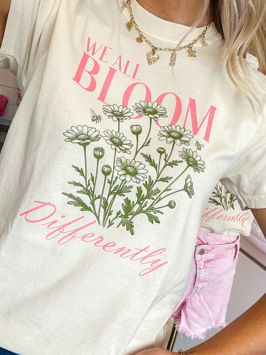 We All Bloom Differently Graphic Tee