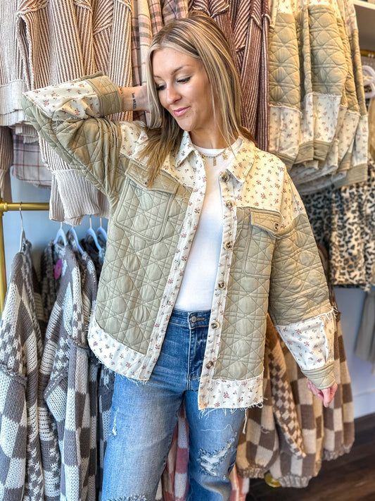 Oakley Oversized Floral Detail Jacket