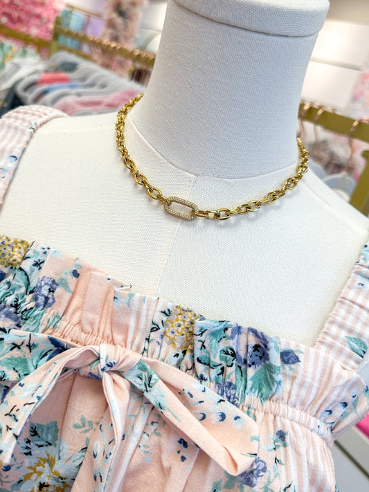 Michaela Diamond Chain Necklace