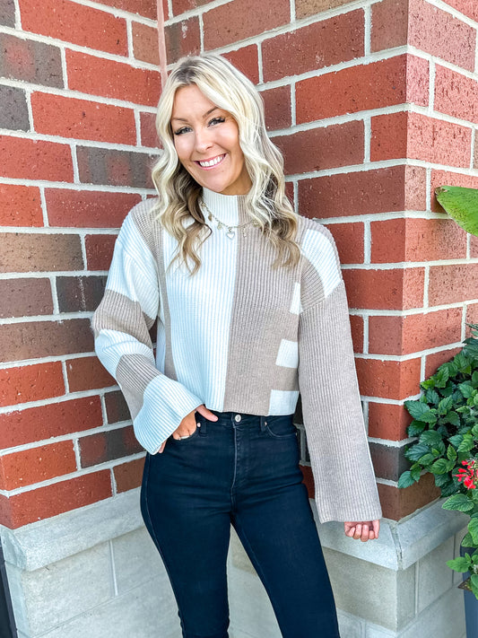 Caroline Color Block Sweater