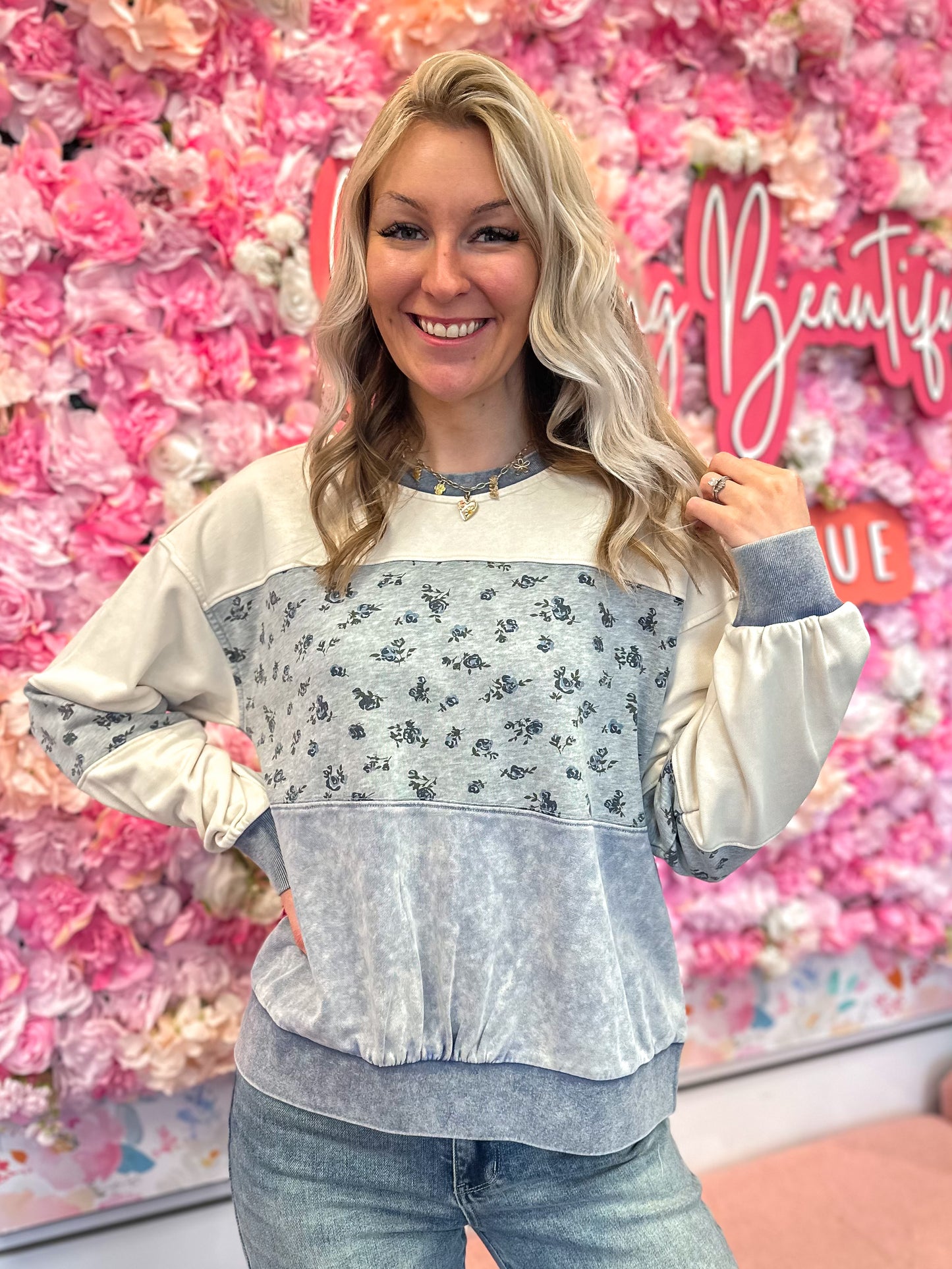 Magnolia Color Block Pullover