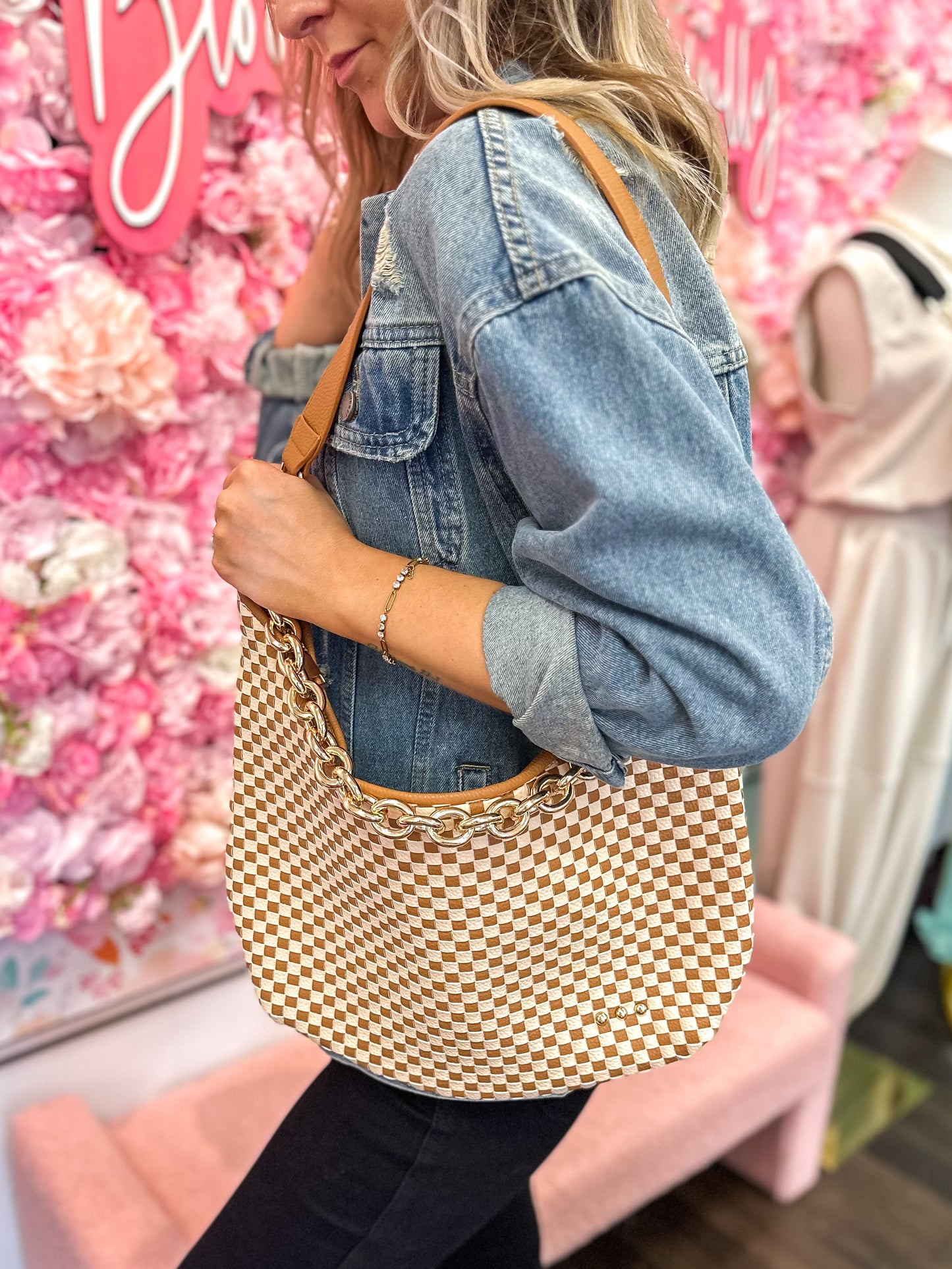 Sienna Slouchy Woven Shoulder Bag