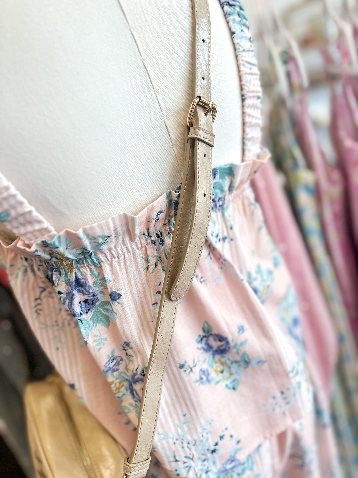 Coco Quilted Camera Crossbody Bag - Taupe