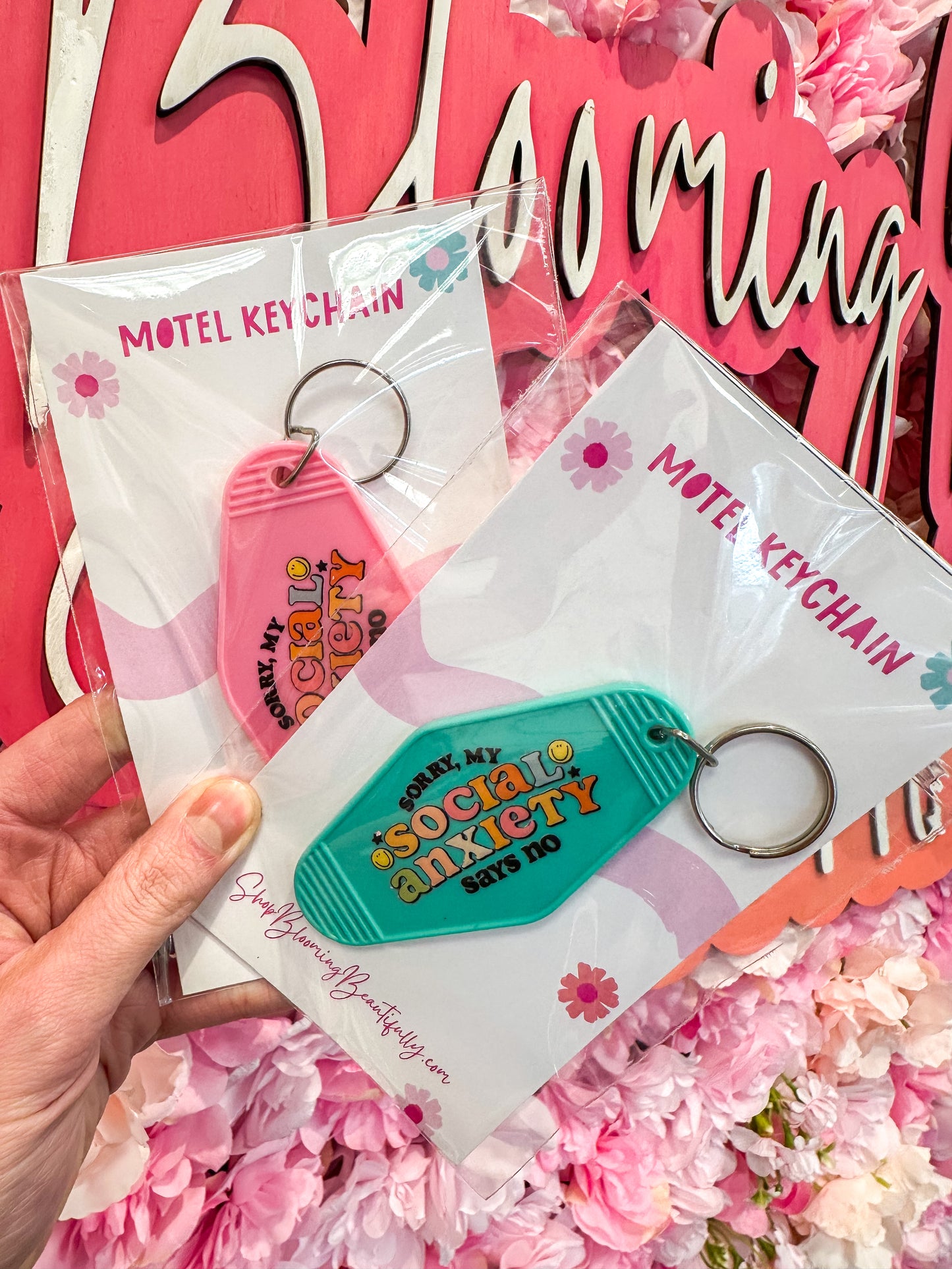 Sorry My Social Anxiety Says No Keychain