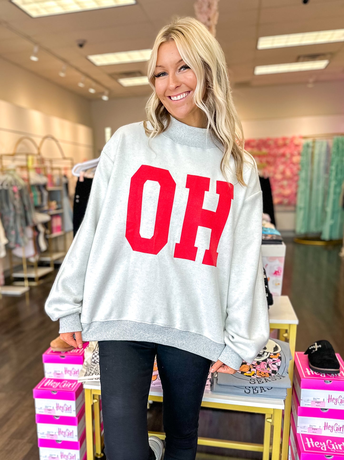 RESTOCK ETA 10/30 - Ohio Reversible Mock Neck Sweatshirt