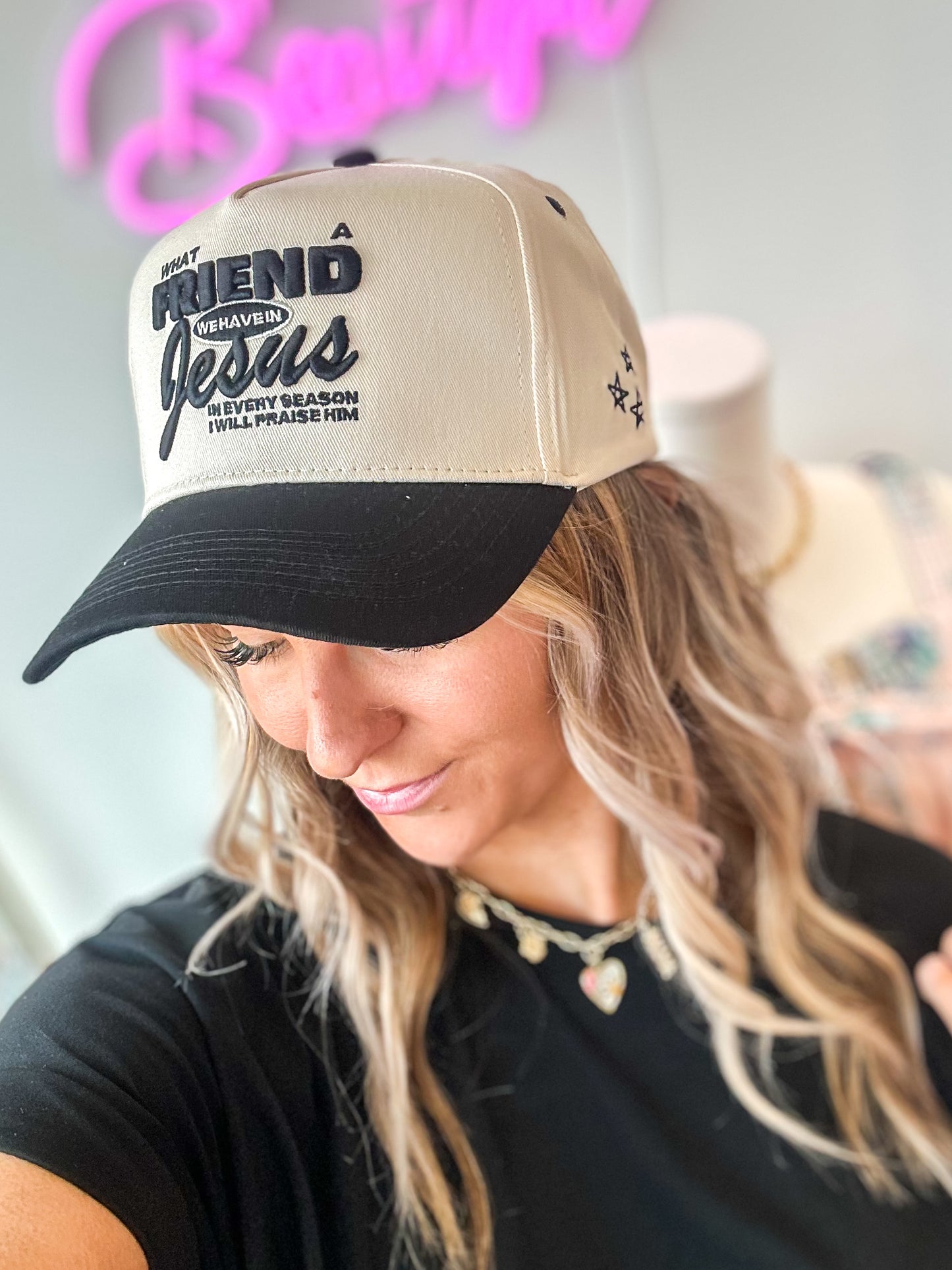 Friend In Jesus - Vintage Trucker Hat