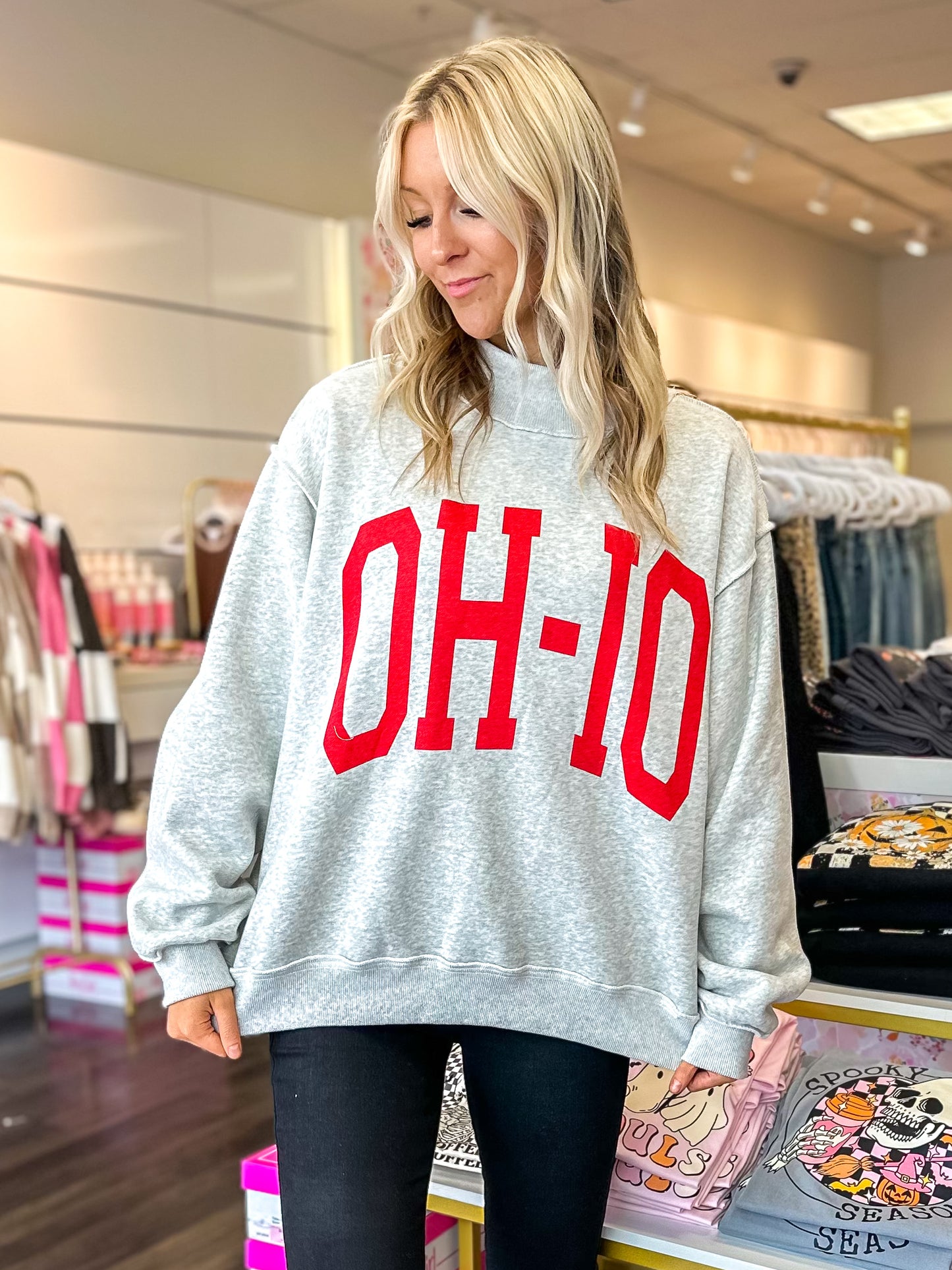 RESTOCK ETA 10/30 - Ohio Reversible Mock Neck Sweatshirt