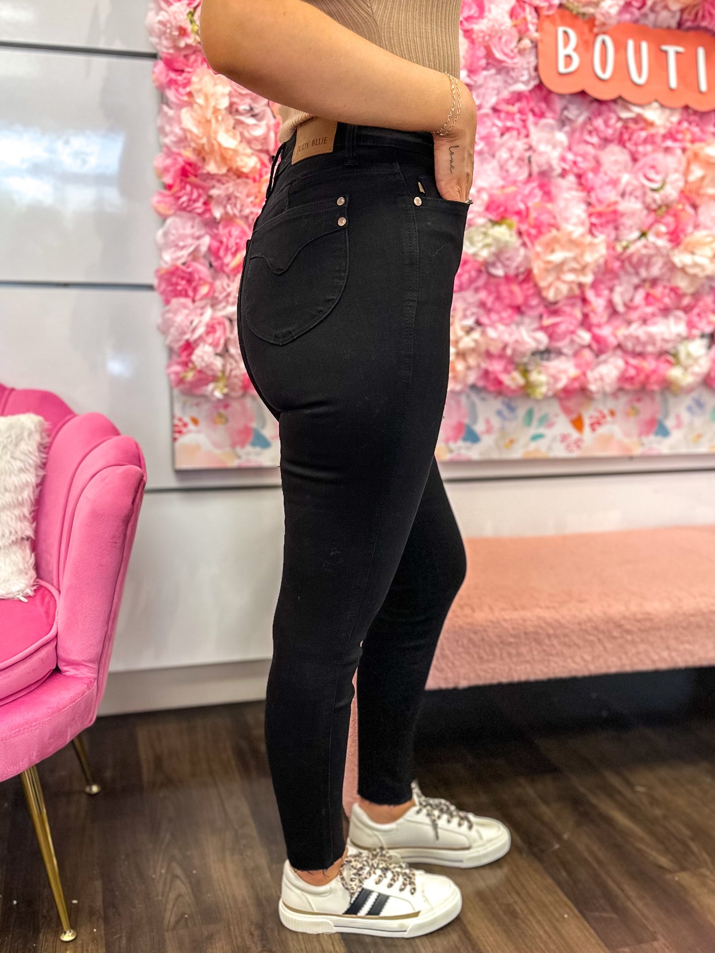 Hanna High Waisted Tummy Control Judy Blue Skinny Jeans