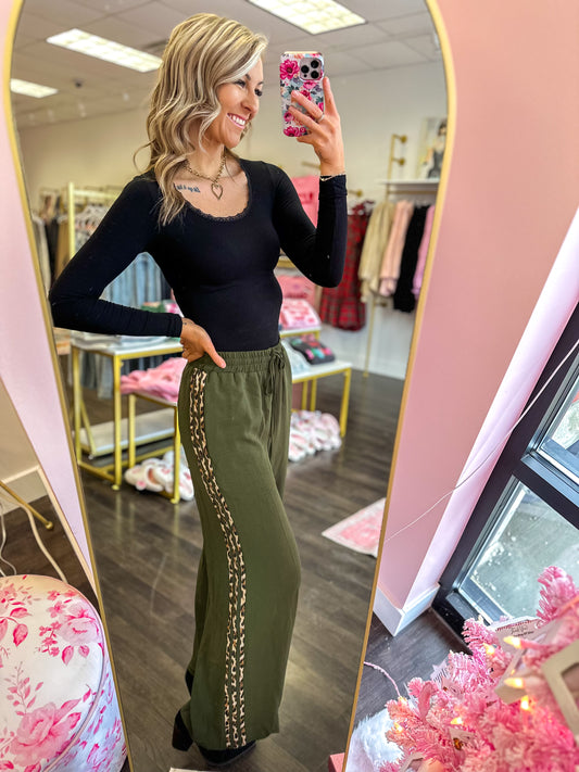 Libby Leopard Stripe Pants