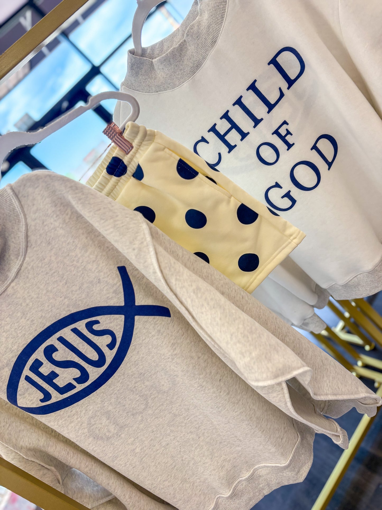 Jesus / Child Of God Reversible Mock Neck Sweatshirt