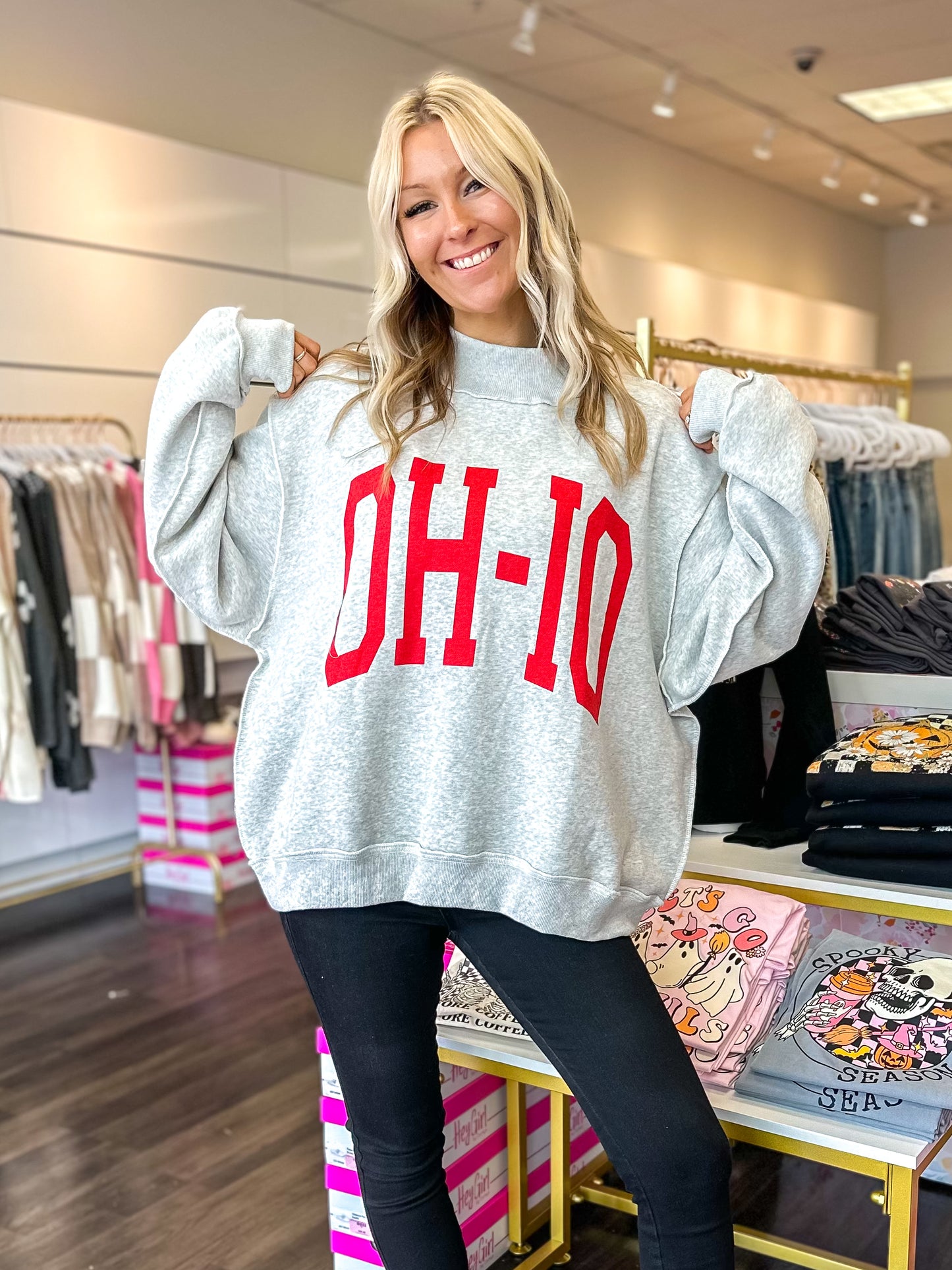 RESTOCK ETA 10/30 - Ohio Reversible Mock Neck Sweatshirt