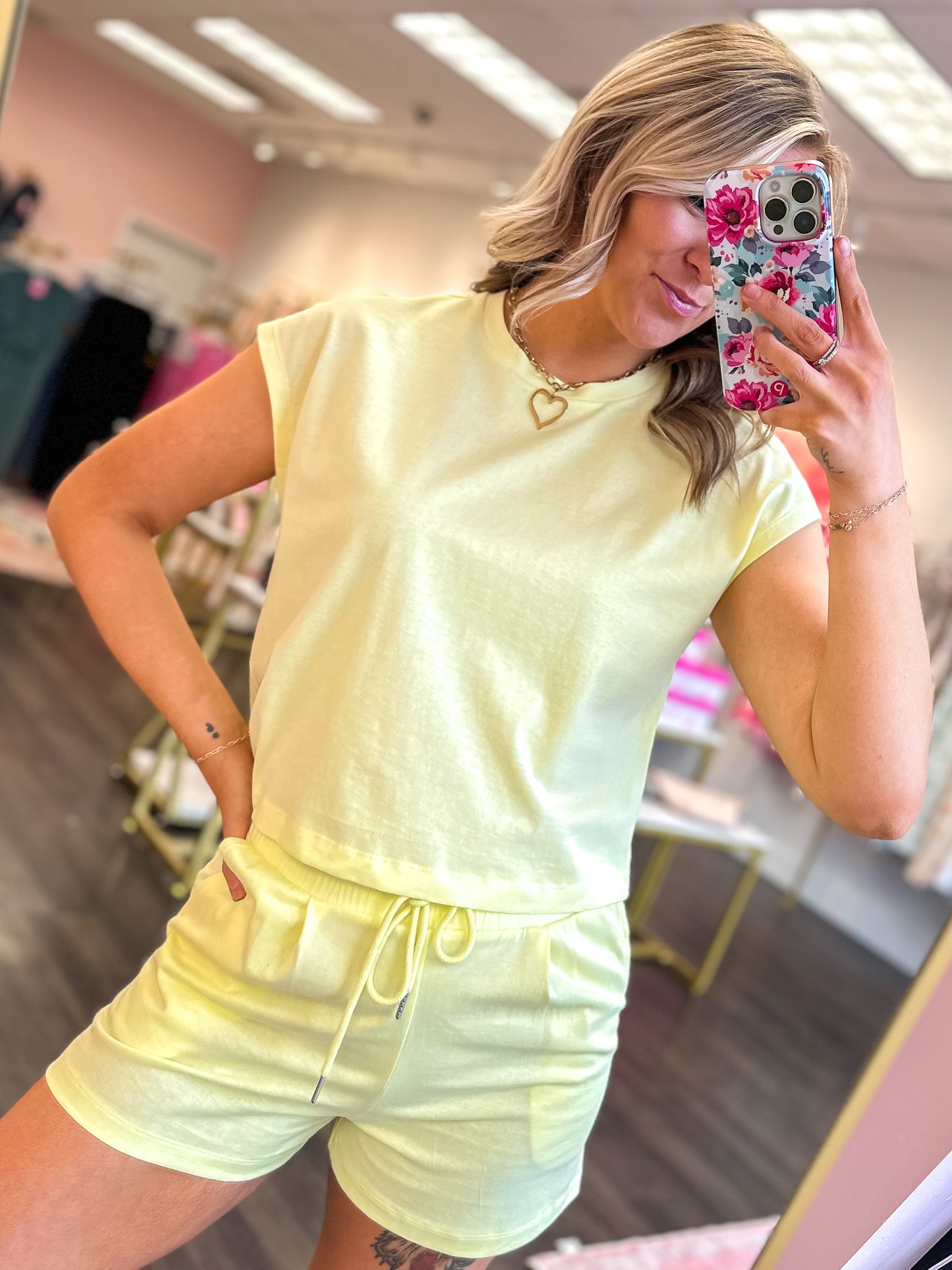 Lemon Drop Short Set