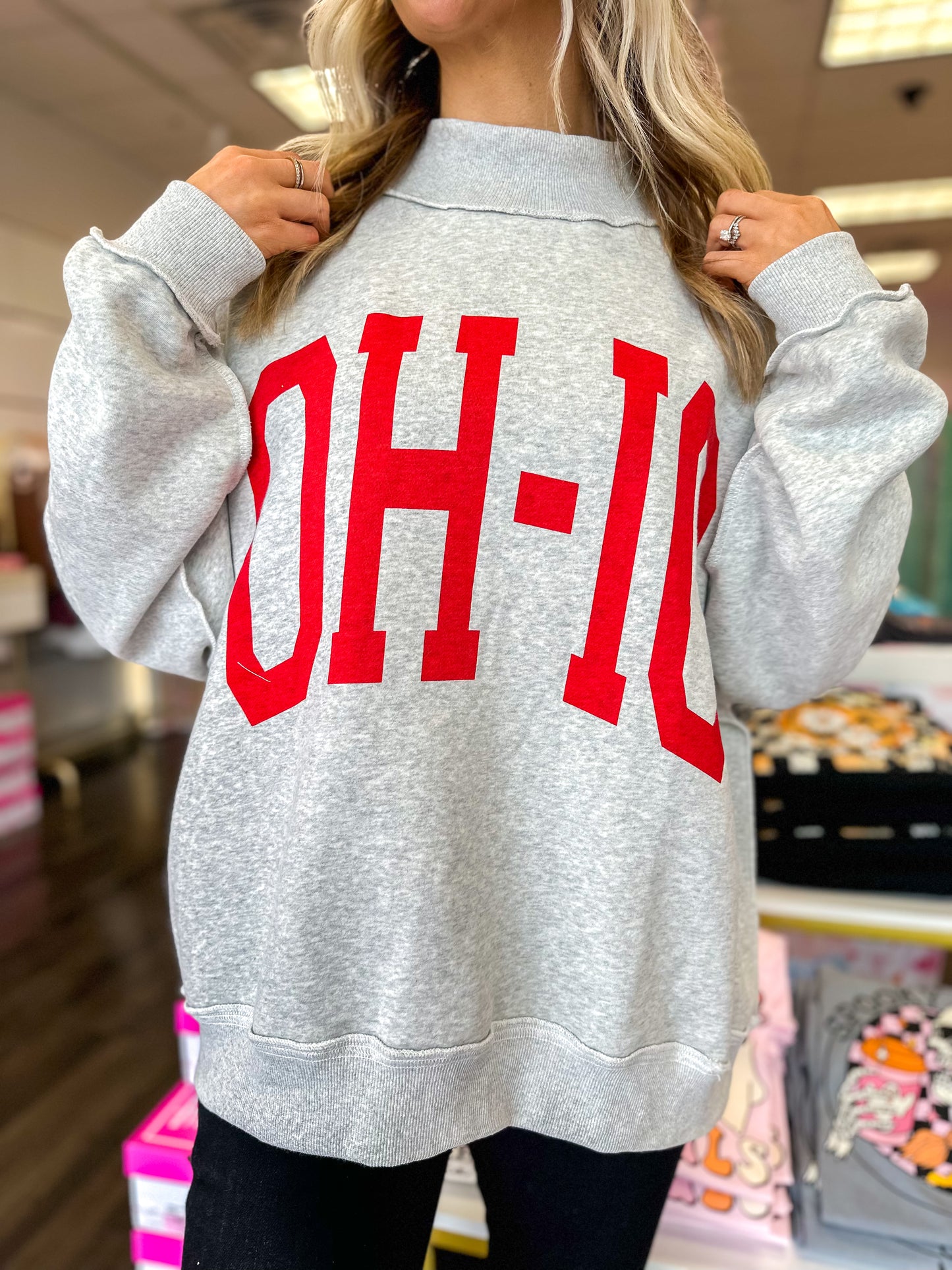 RESTOCK ETA 10/30 - Ohio Reversible Mock Neck Sweatshirt