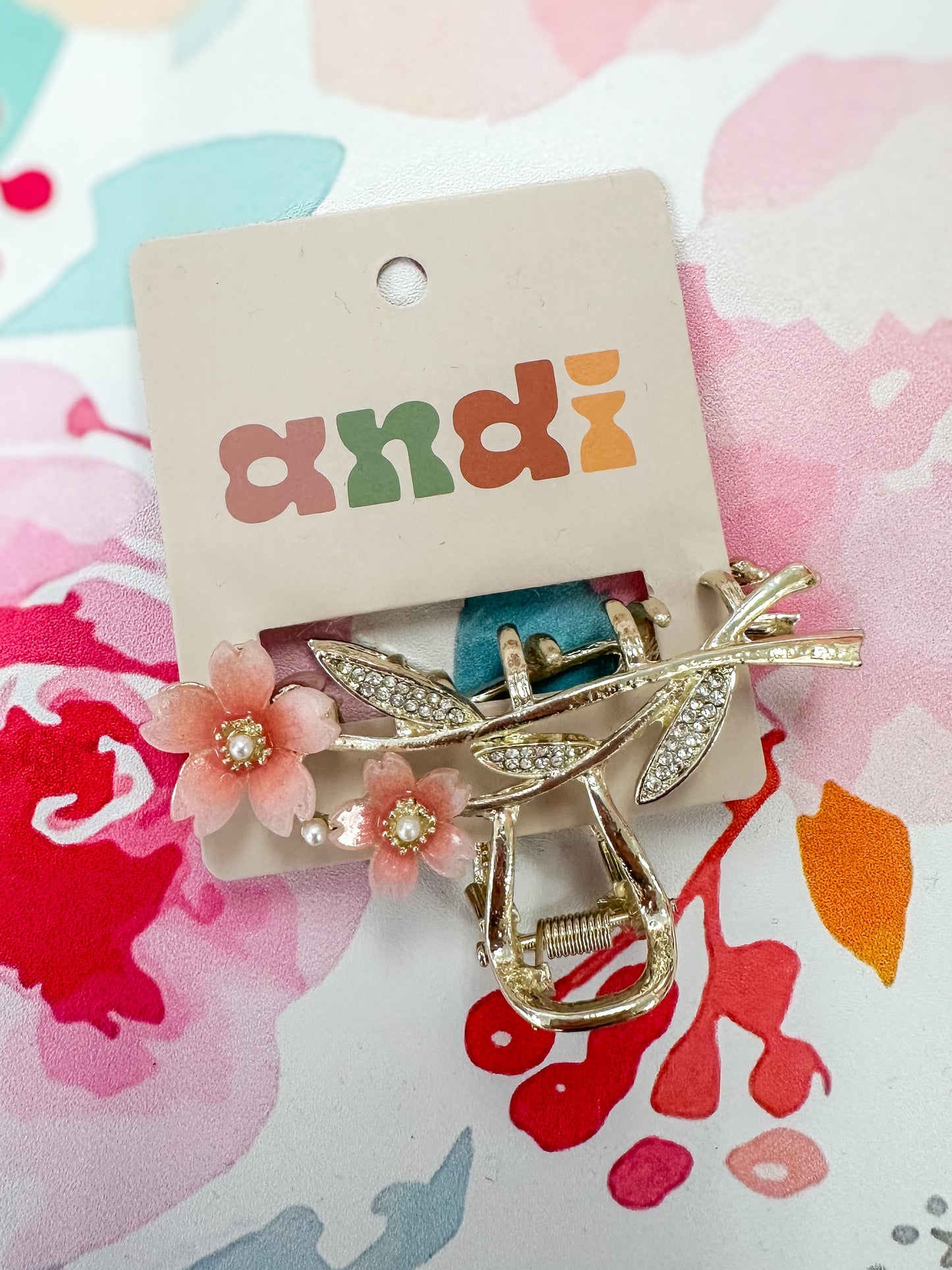 Blush Blossom Claw Clip