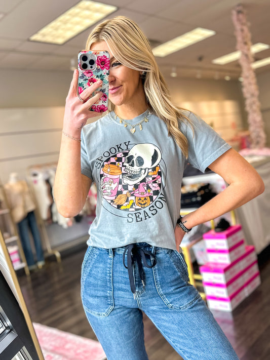 Spooky Season Skull Graphic Tee