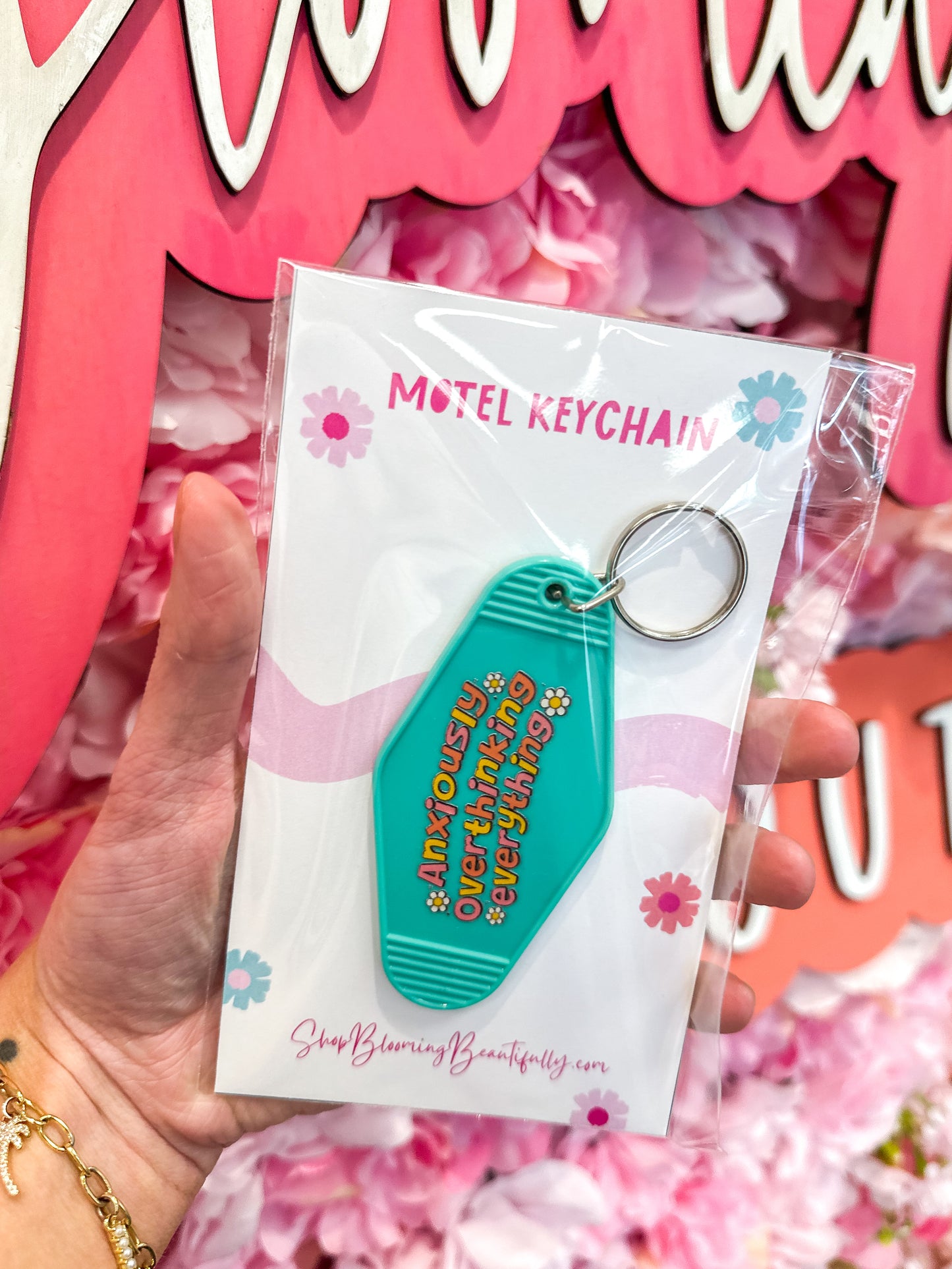 Anxiously Overthinking Everything Keychain