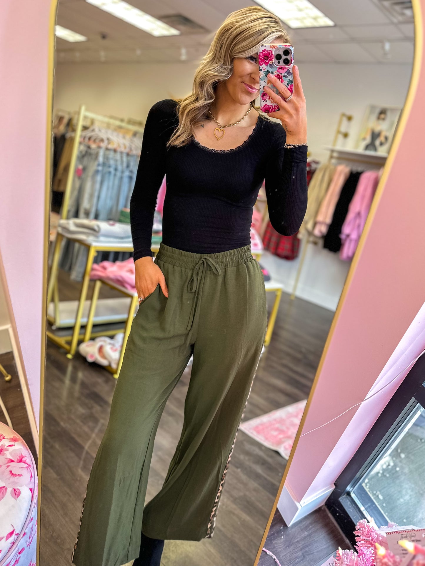 Libby Leopard Stripe Pants