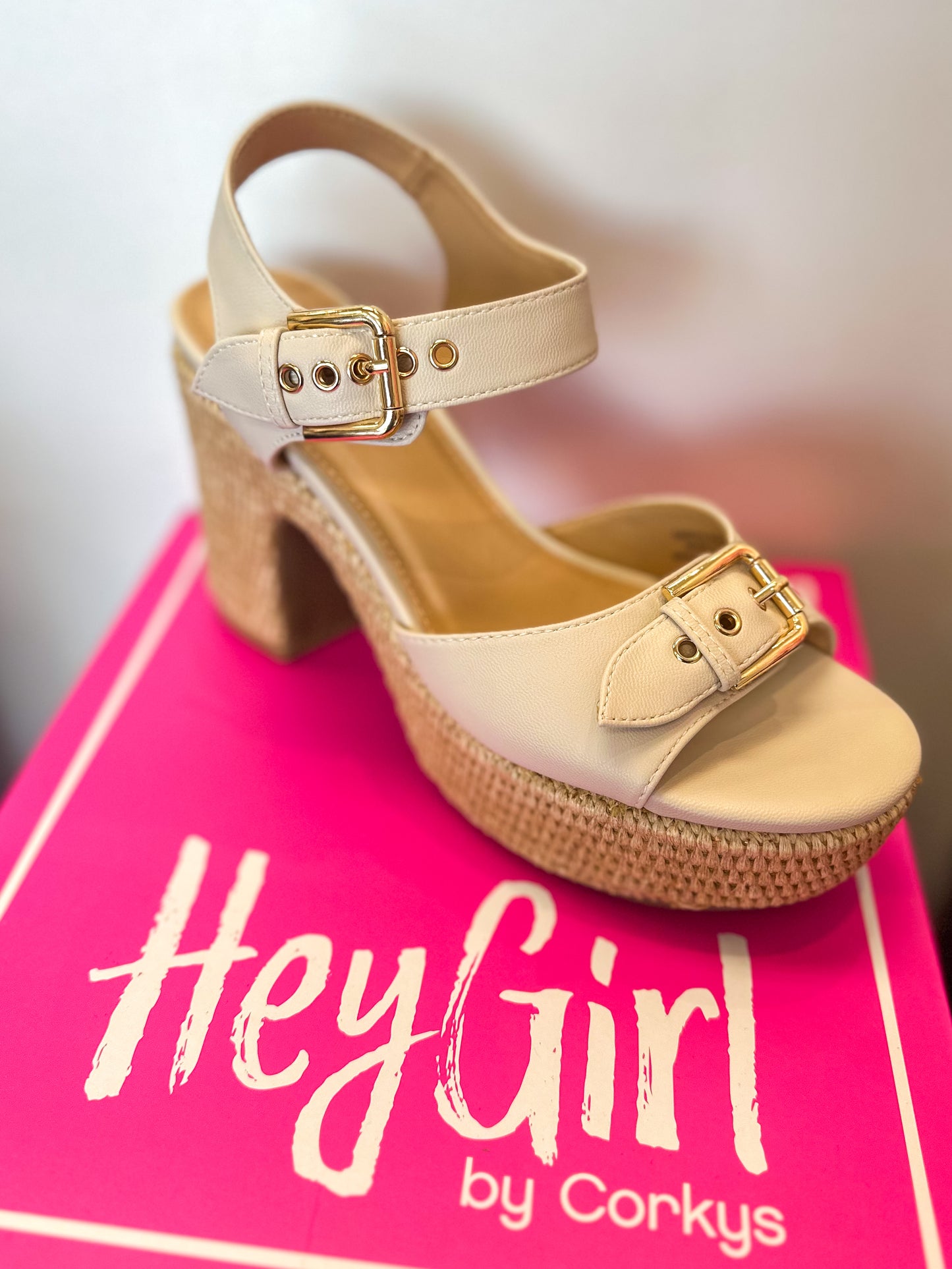 CORKY'S: Daddy's Money Chunky Block Heel - Ivory