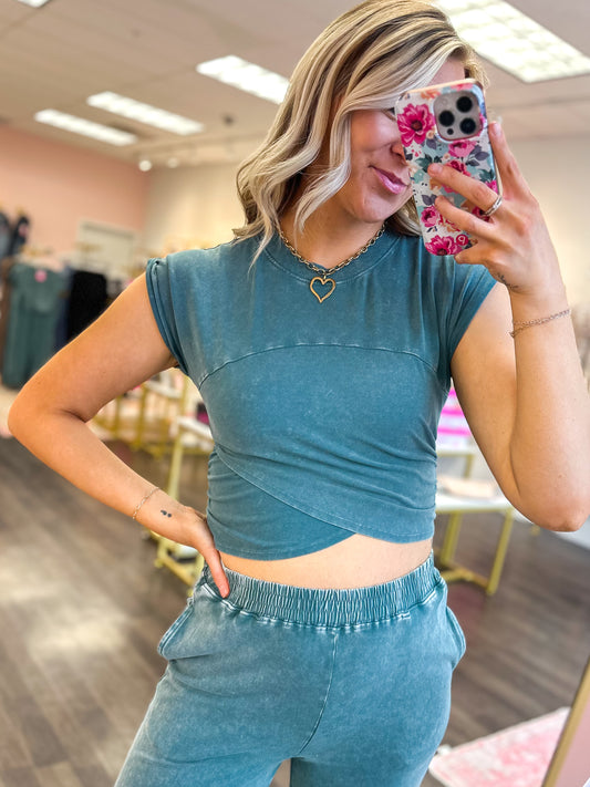 Comfy Chic Jogger Set - Dark Teal