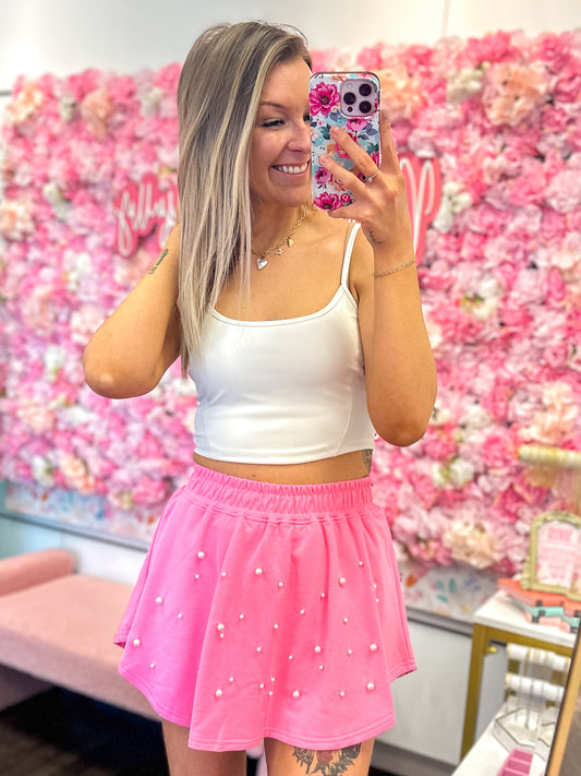 Pretty In Pearls Skort