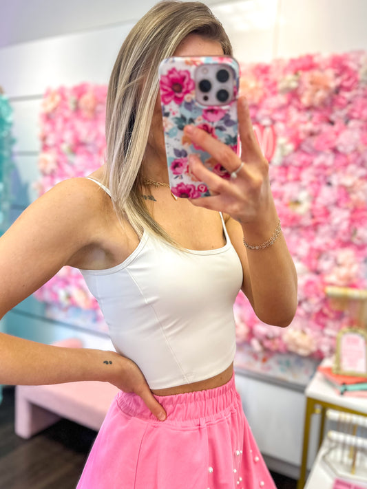 Court Side Contour Cami - Cream