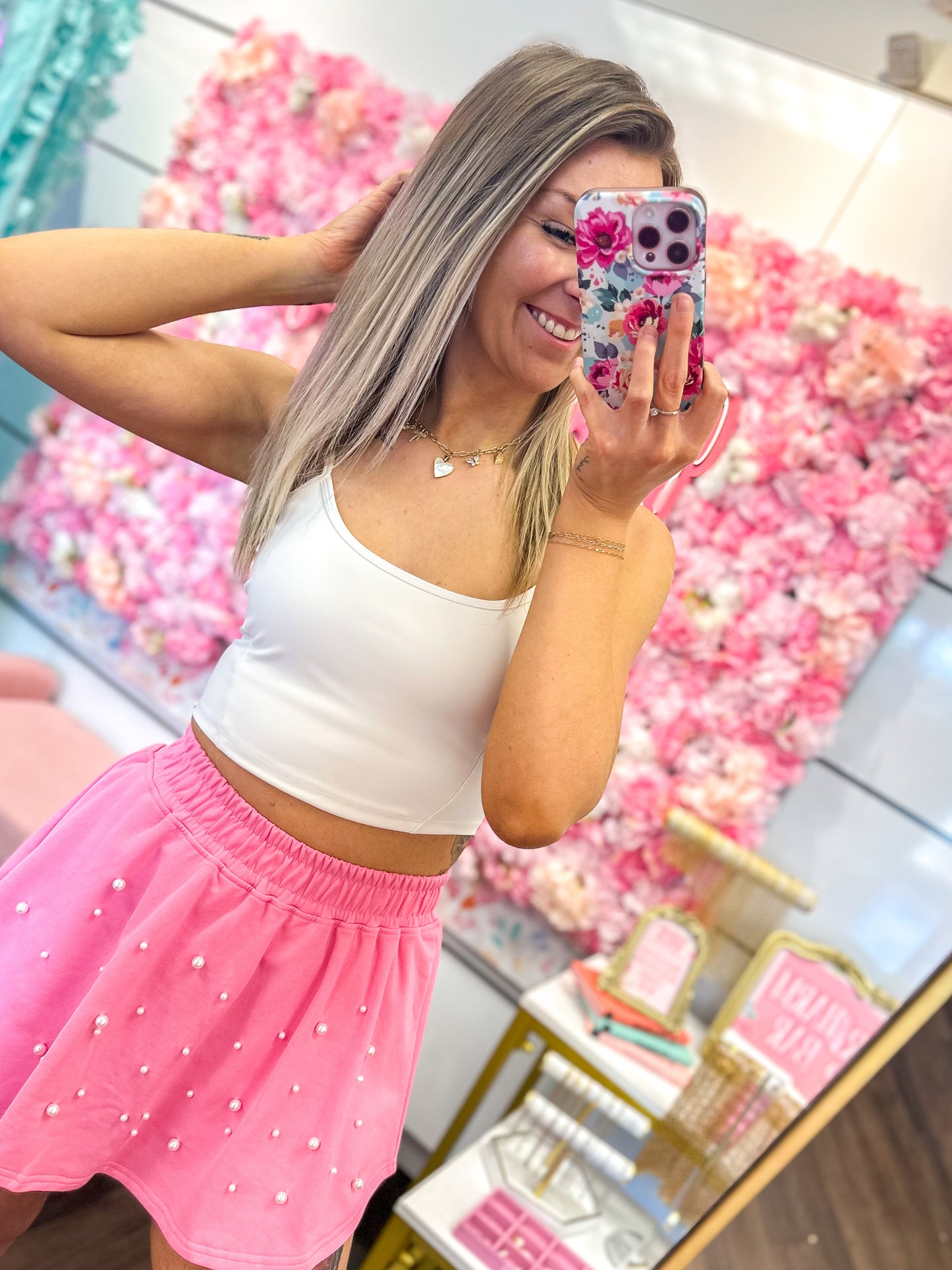 Pretty In Pearls Skort