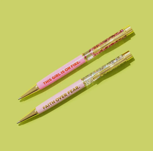 This Girl Is On Fire Confetti Pen