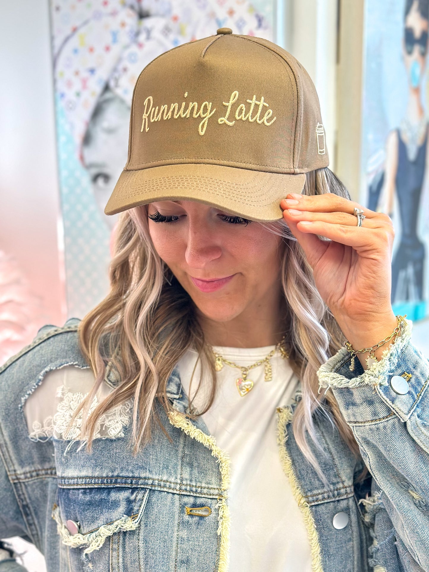 Running Latte Vintage Hat