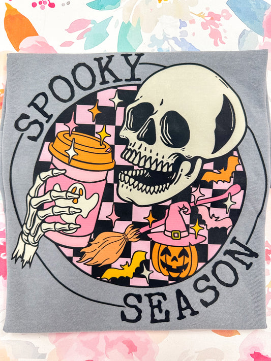 Spooky Season Skull Graphic Tee