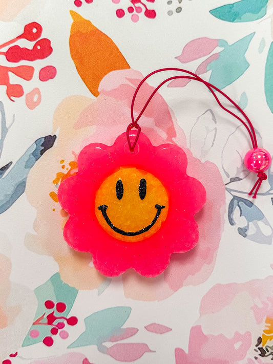 Smiley Flower Car Freshie