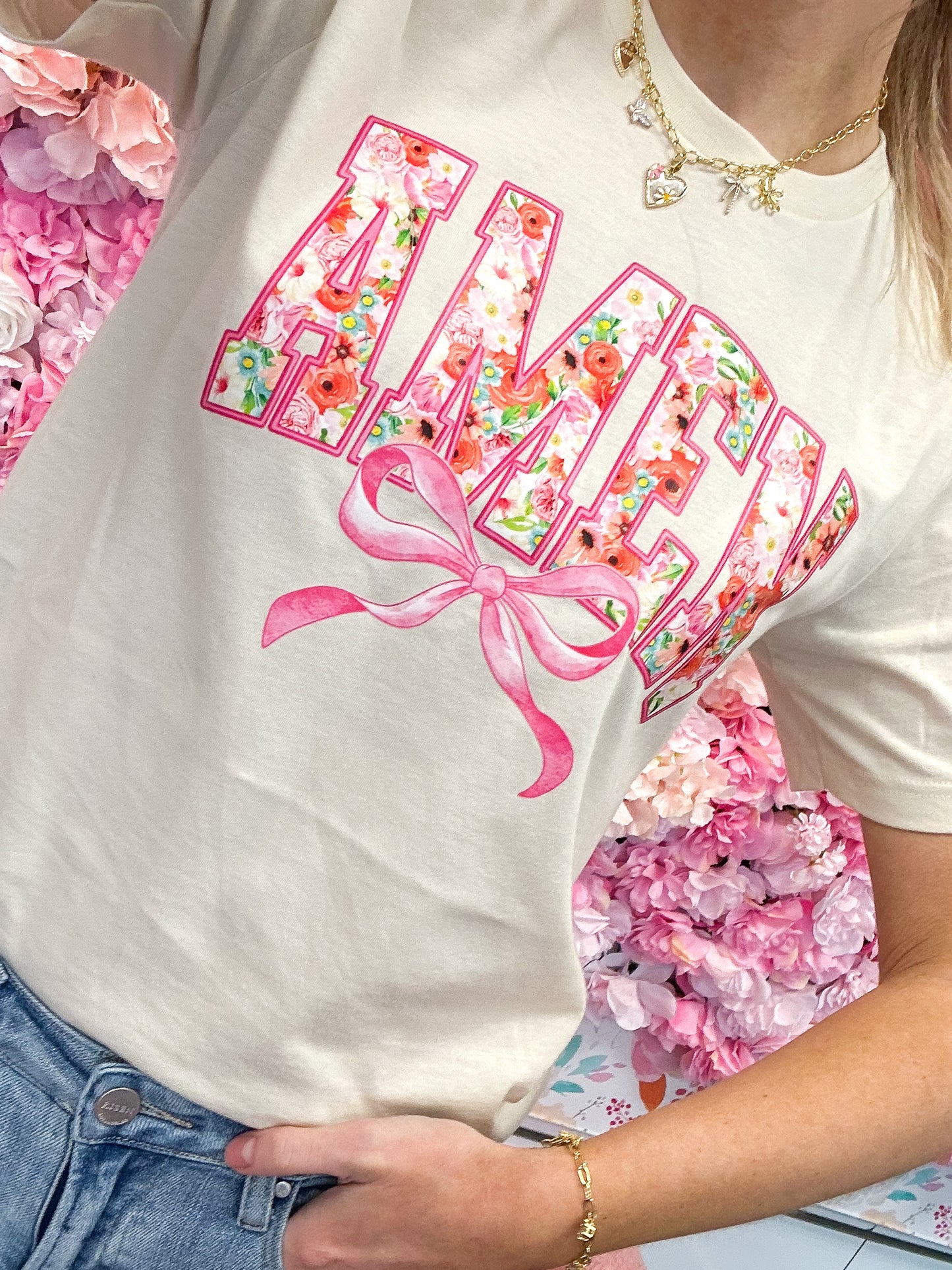 Amen Bow Graphic Tee