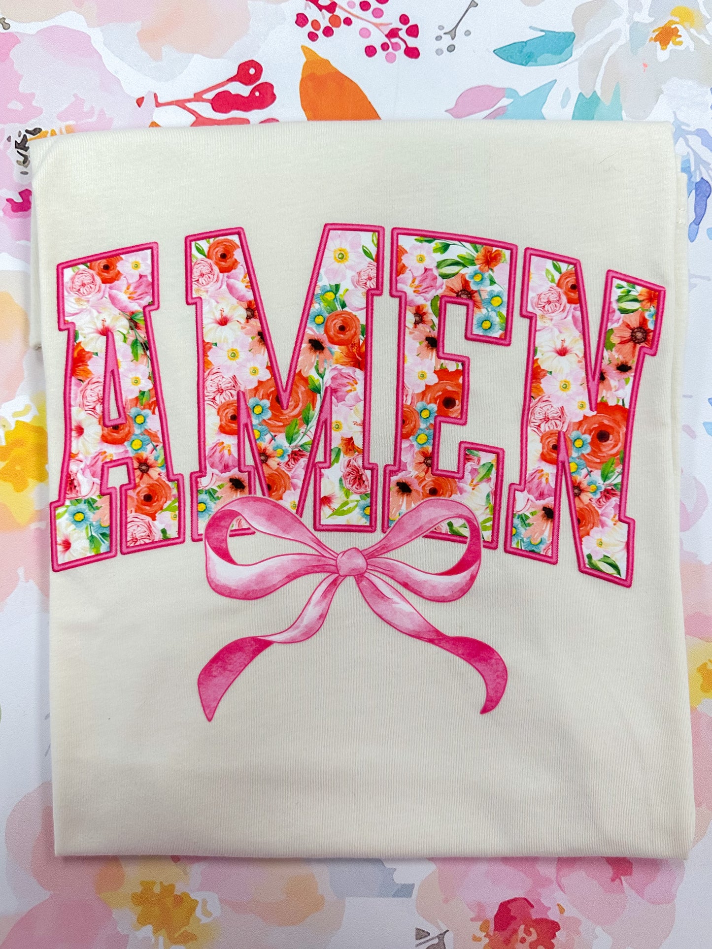 Amen Bow Graphic Tee