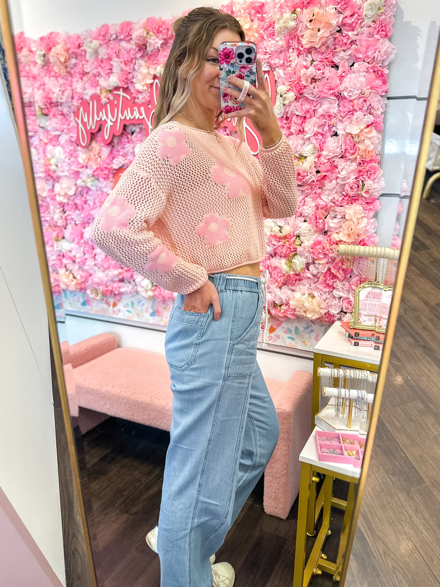 Willow Wide Leg Pull On High Rise RISEN Jeans - Medium