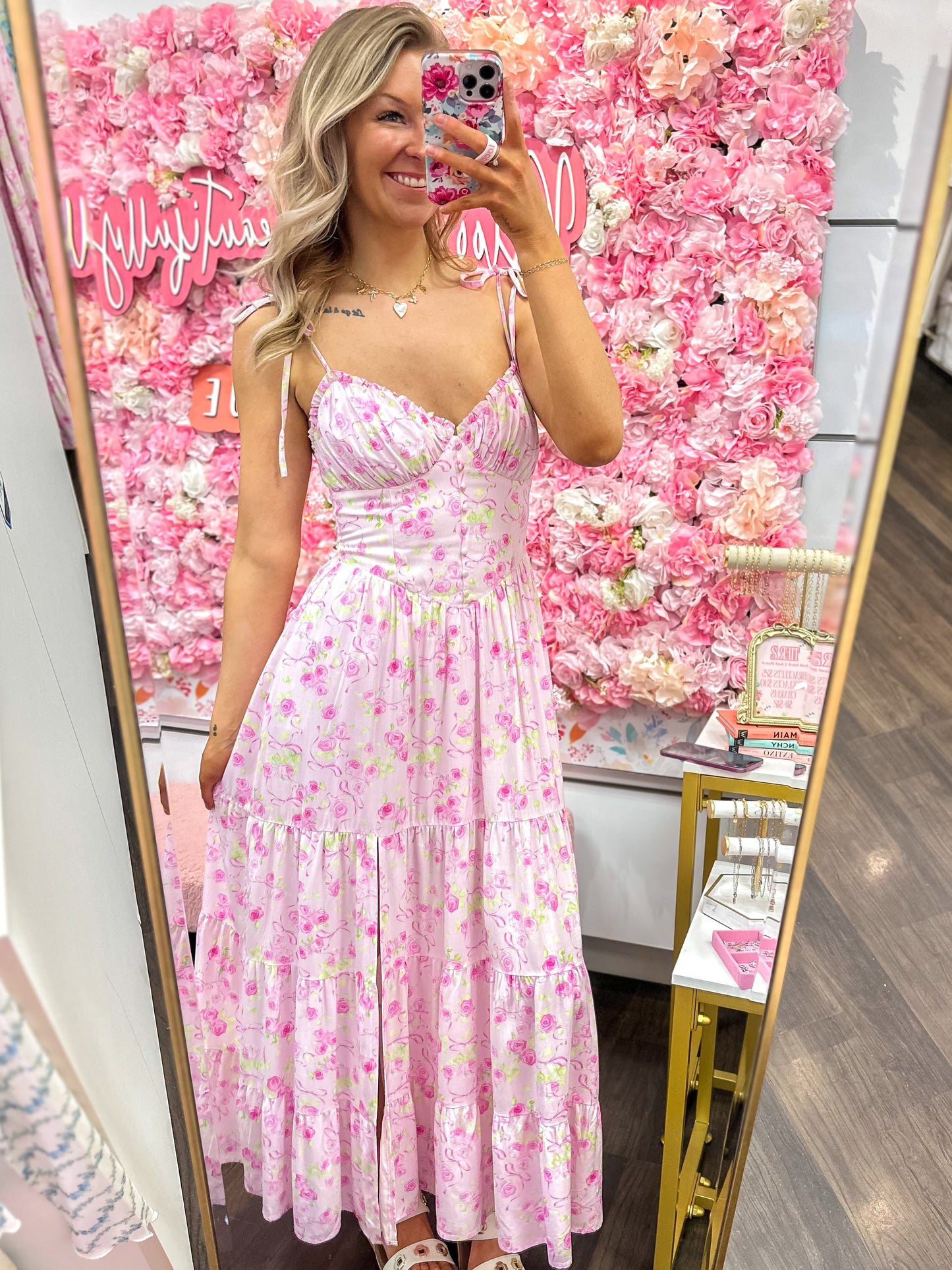 Garden Goddess Maxi Tier Dress