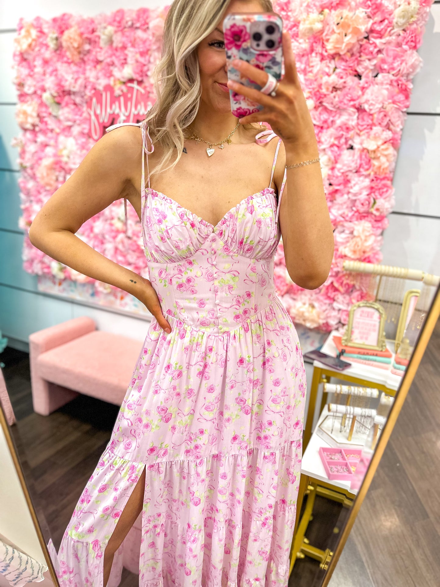 Garden Goddess Maxi Tier Dress