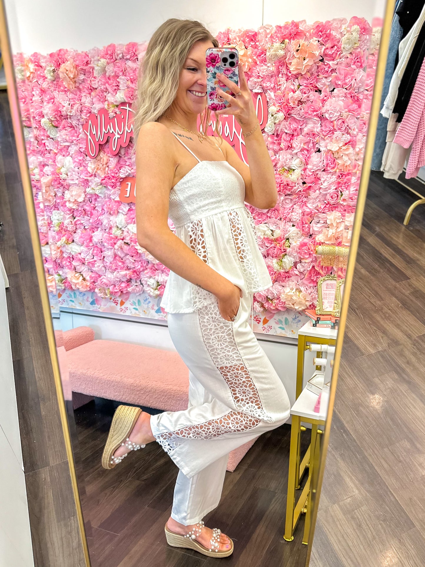 Cove Breeze Crochet Lace Pants