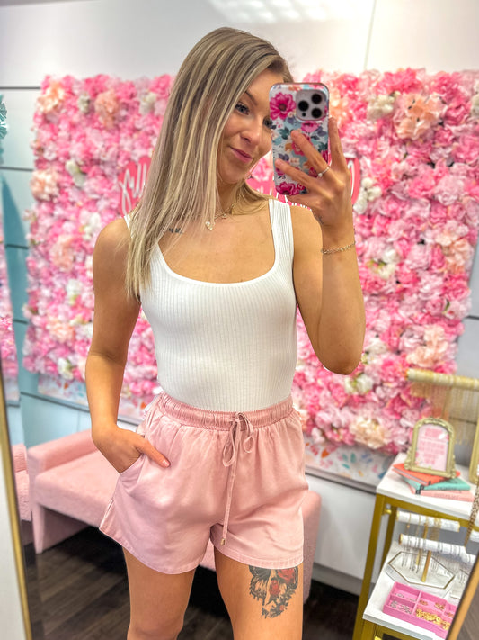 Waverly Washed Chambray Shorts