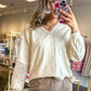 Leighton Lace Mix Top