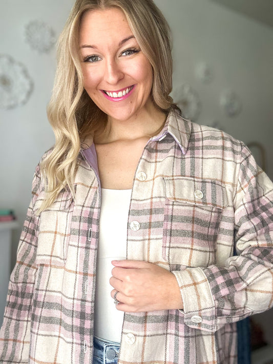 Finley Flannel Fleece Lined Shacket
