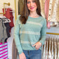 Cozy Cottage Embroidered Top - Dusty Sage