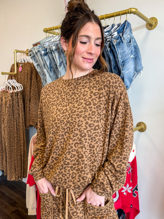 Lennon Leopard Oversized Sweatshirt