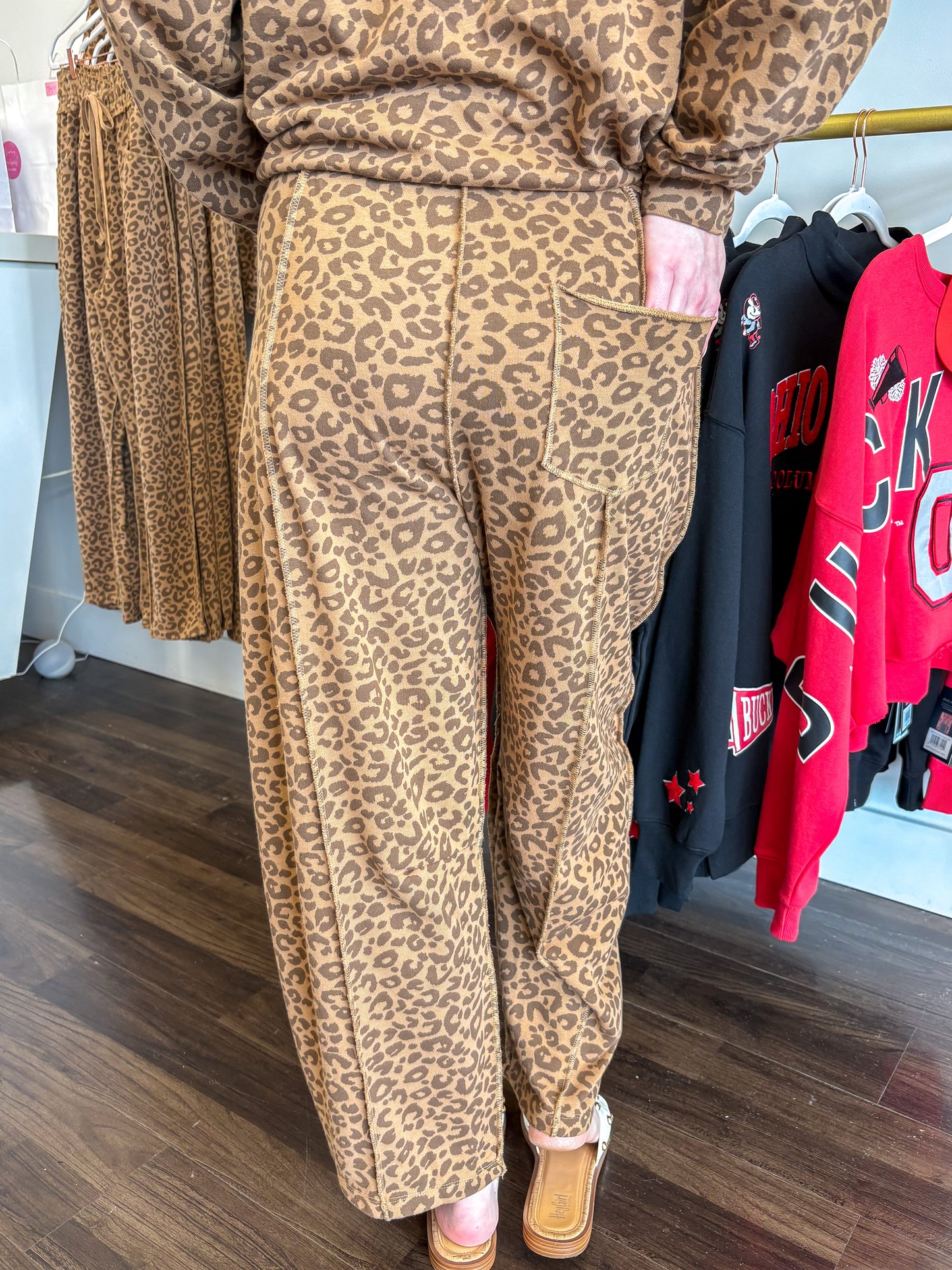 Lennon Leopard Barrel Pants