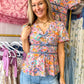 Blossom Breeze Tie Blouse