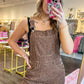 Valerie Vintage Leopard Overalls