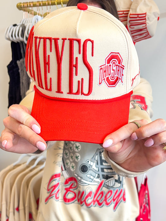 Ohio State Saturday Stretch Canvas Trucker Hat | Gameday Social Apparel Co.®