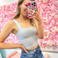 Blair Basic Square Neck Cropped Cami Top