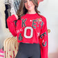 Ohio State Patched Up Cropped Longsleeve | Gameday Social Apparel Co.®