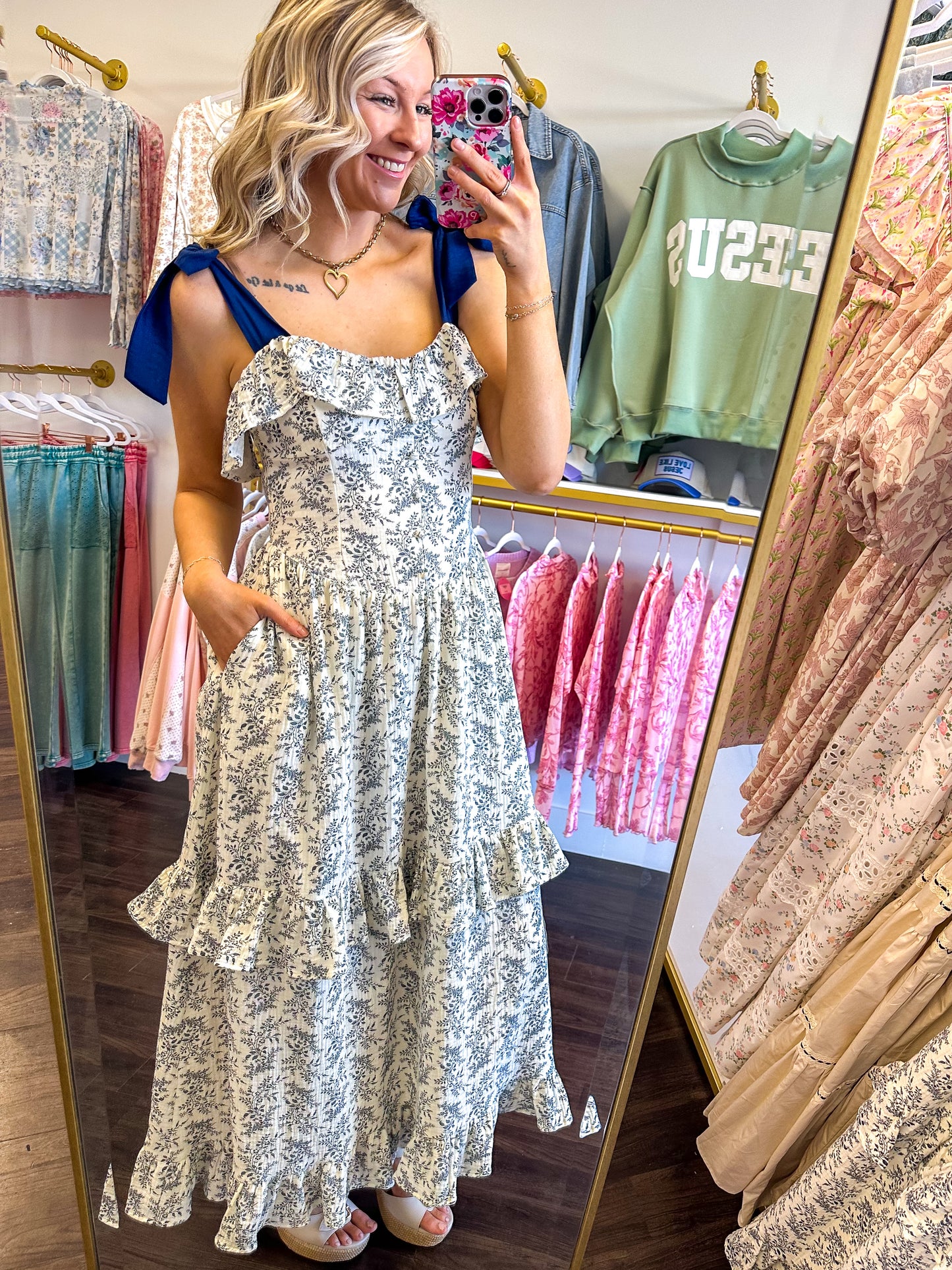 Rosalie Ruffle Maxi Dress