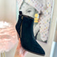 CORKY'S: High Standards Black Faux Suede Booties