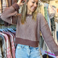 Talia Two Toned Striped Sweater